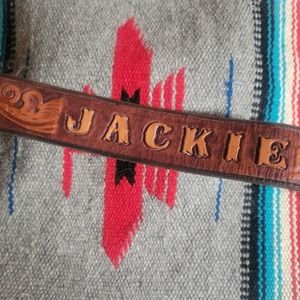 Jackie Tooled Vintage Leather Belt